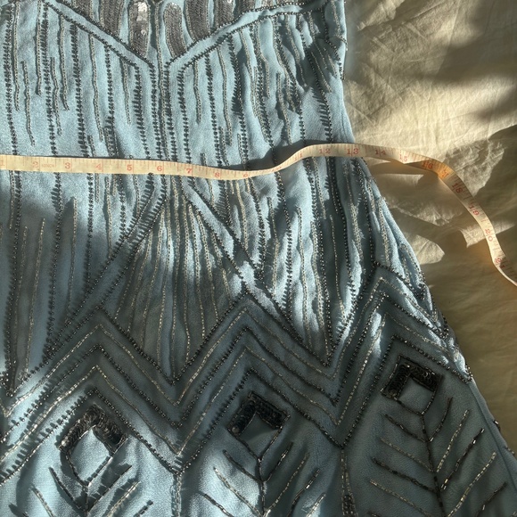Blue Flapper 20s Style Dress - Picture 11 of 15